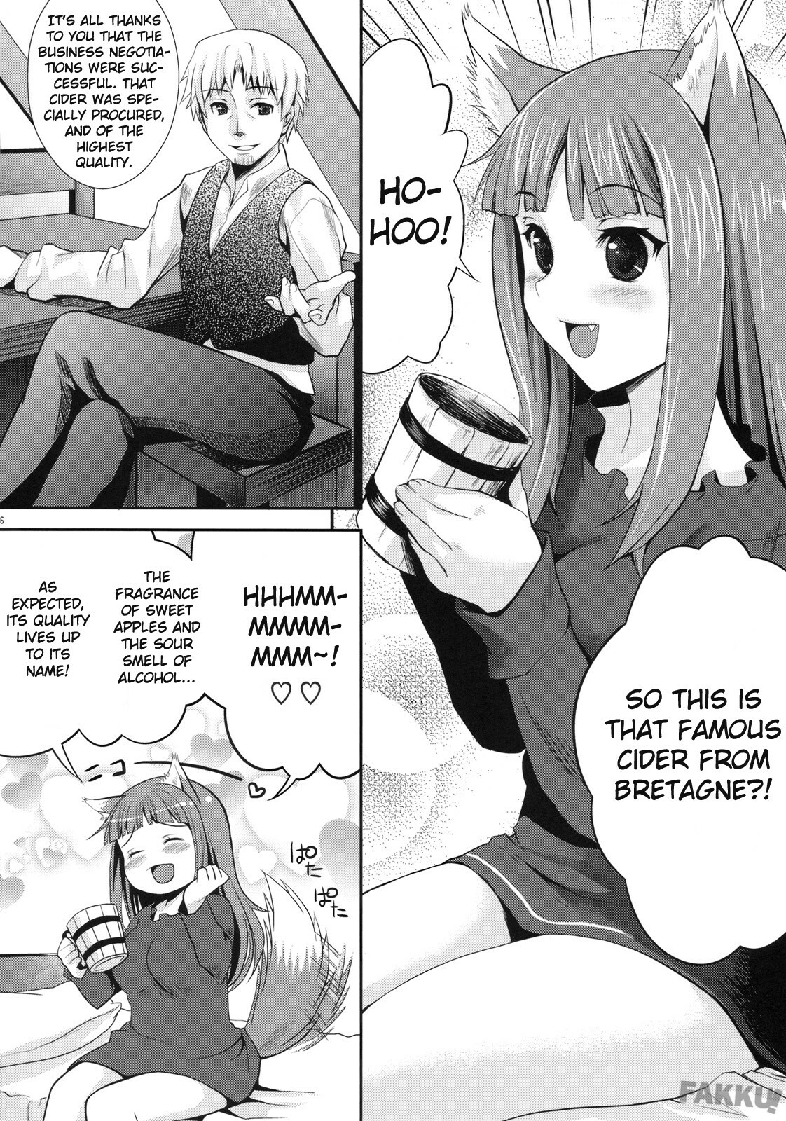 (COMIC1☆3) [Koakuma Sageha (Sage Joh)] Ookami to Mitsu Ringo (Spice and Wolf) [English] [FAKKU] page 5 full