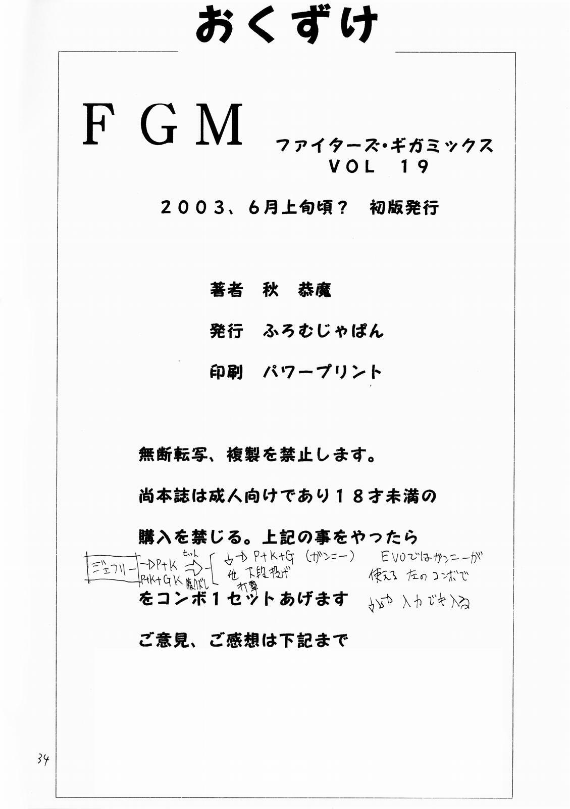 [From Japan (Aki Kyouma)] FIGHTERS GiGaMIX FGM vol.19 (Dead or Alive) page 33 full
