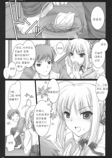 (C71) [UDON-YA (Kizuki Aruchu, ZAN)] Kyou dake desu yo? (Fate/hollow ataraxia) [Korean] [PANZERTALEZ] - page 4