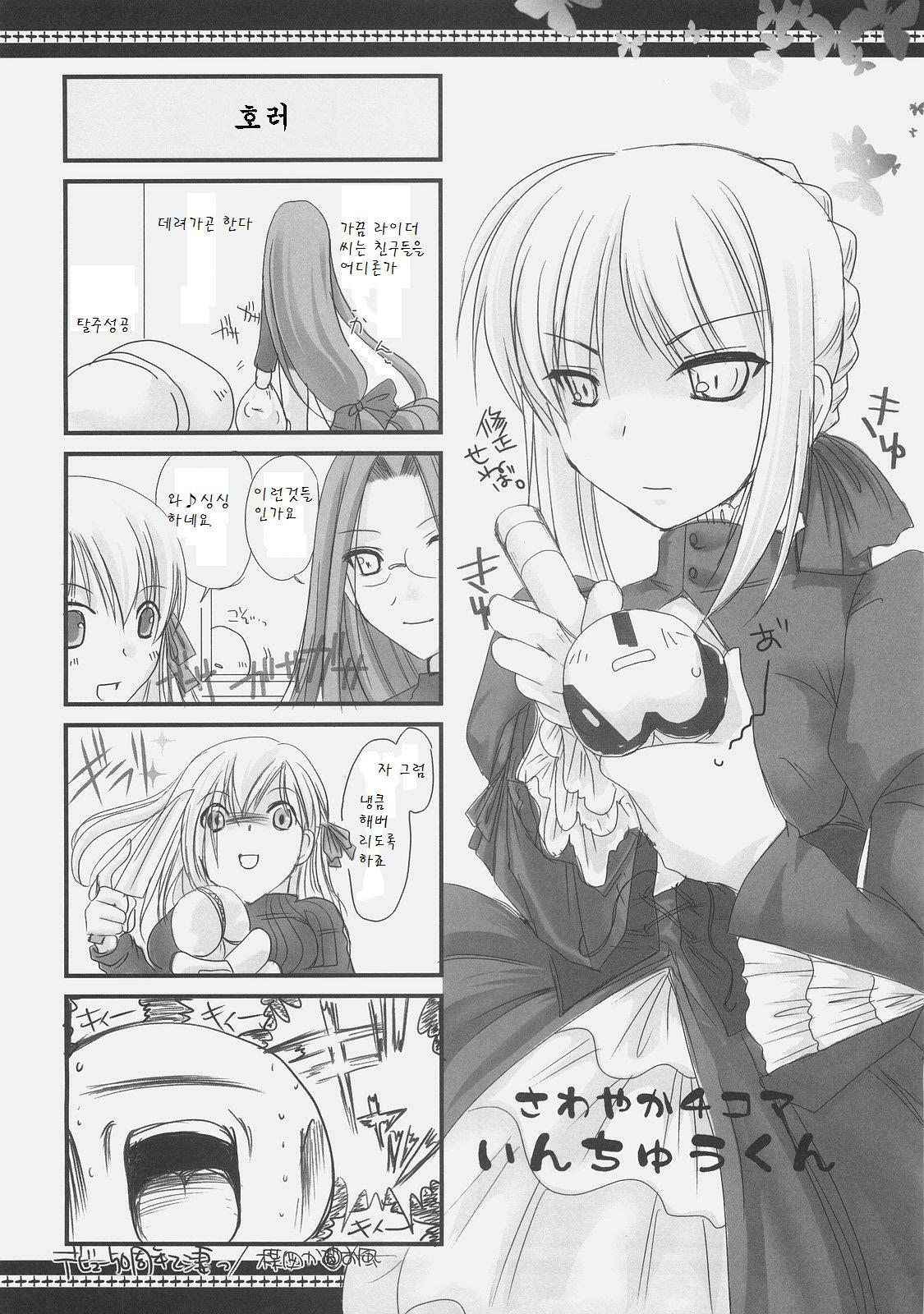 (C71) [UDON-YA (Kizuki Aruchu, ZAN)] Sawayaka 4koma Inchuu-kun Soushuuhen + alpha (Fate/stay night) [Korean] page 17 full