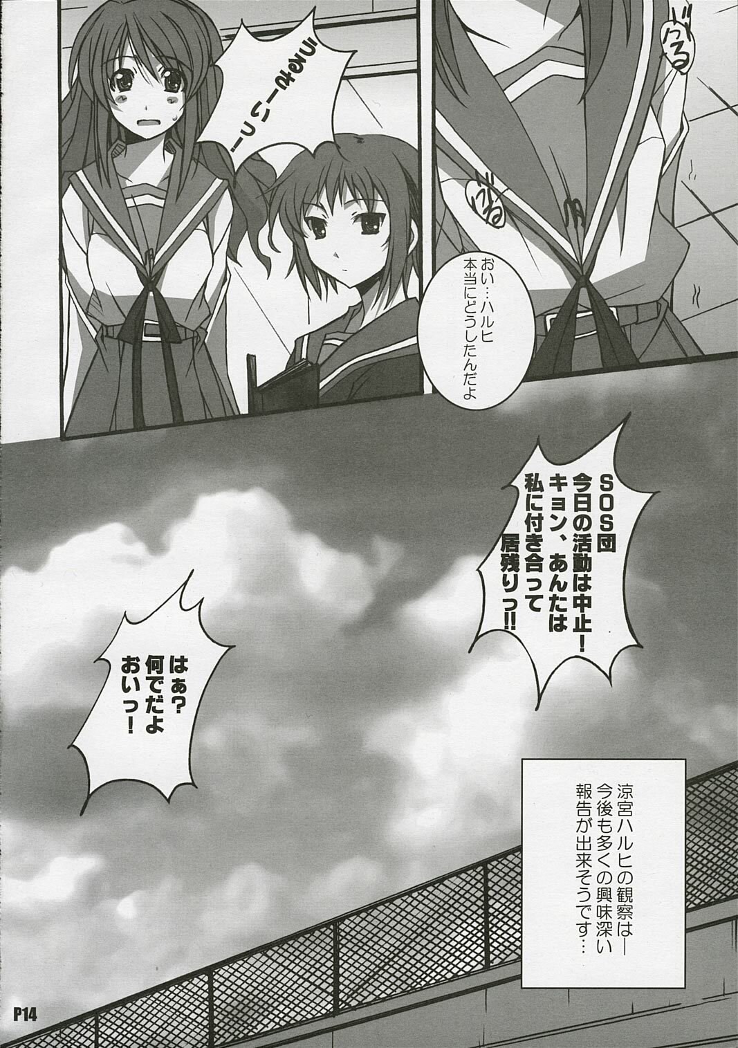 (C69) [Hacchakesou (PONPON)] Suzumiya Haruhi no Inbou (Suzumiya Haruhi no Yuuutsu) page 15 full