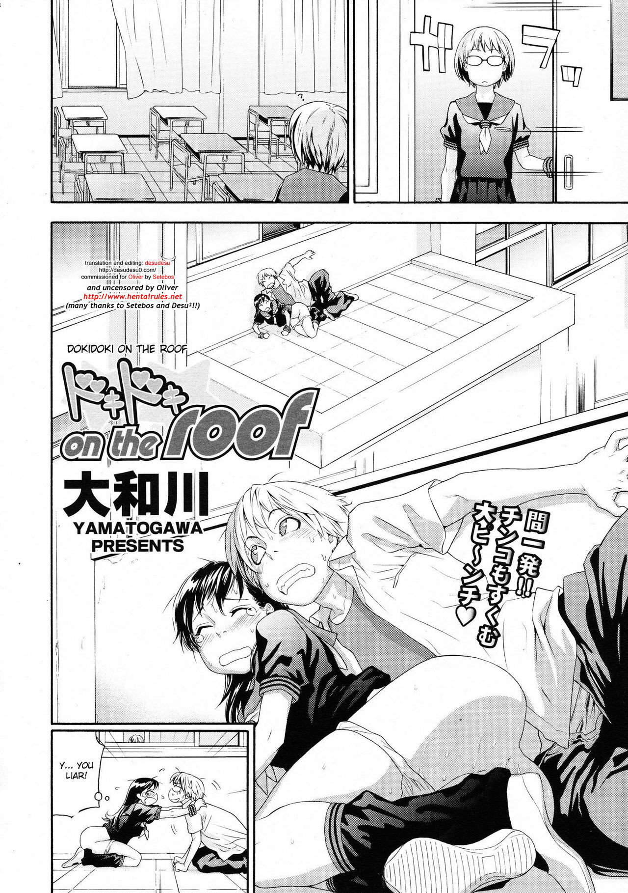 [Yamatogawa] Dokidoki on the roof (COMIC Tenma 2009-06) [English] [desudesu] [Decensored] page 2 full