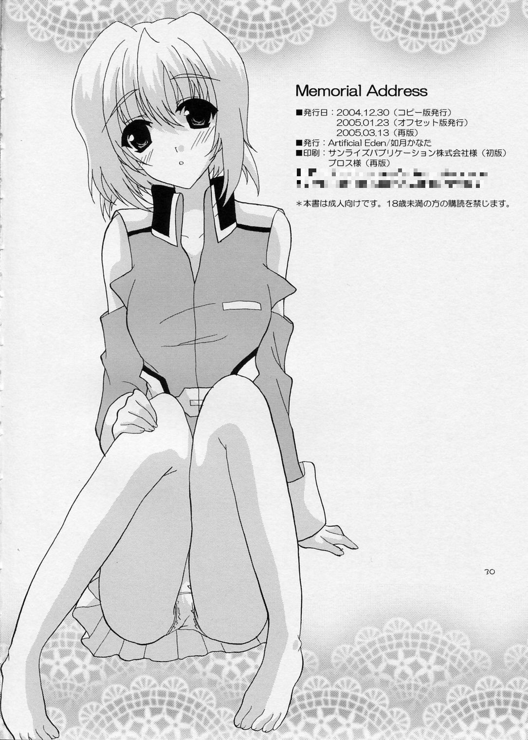 (SC26) [Artificial Eden (Kisaragi Kanata)] Memorial Address (Gundam Seed) page 29 full