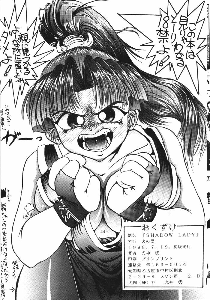 [Inu no Dan (Kougami Inu)] Shadow Lady (Street Fighter, Darkstalkers) page 44 full