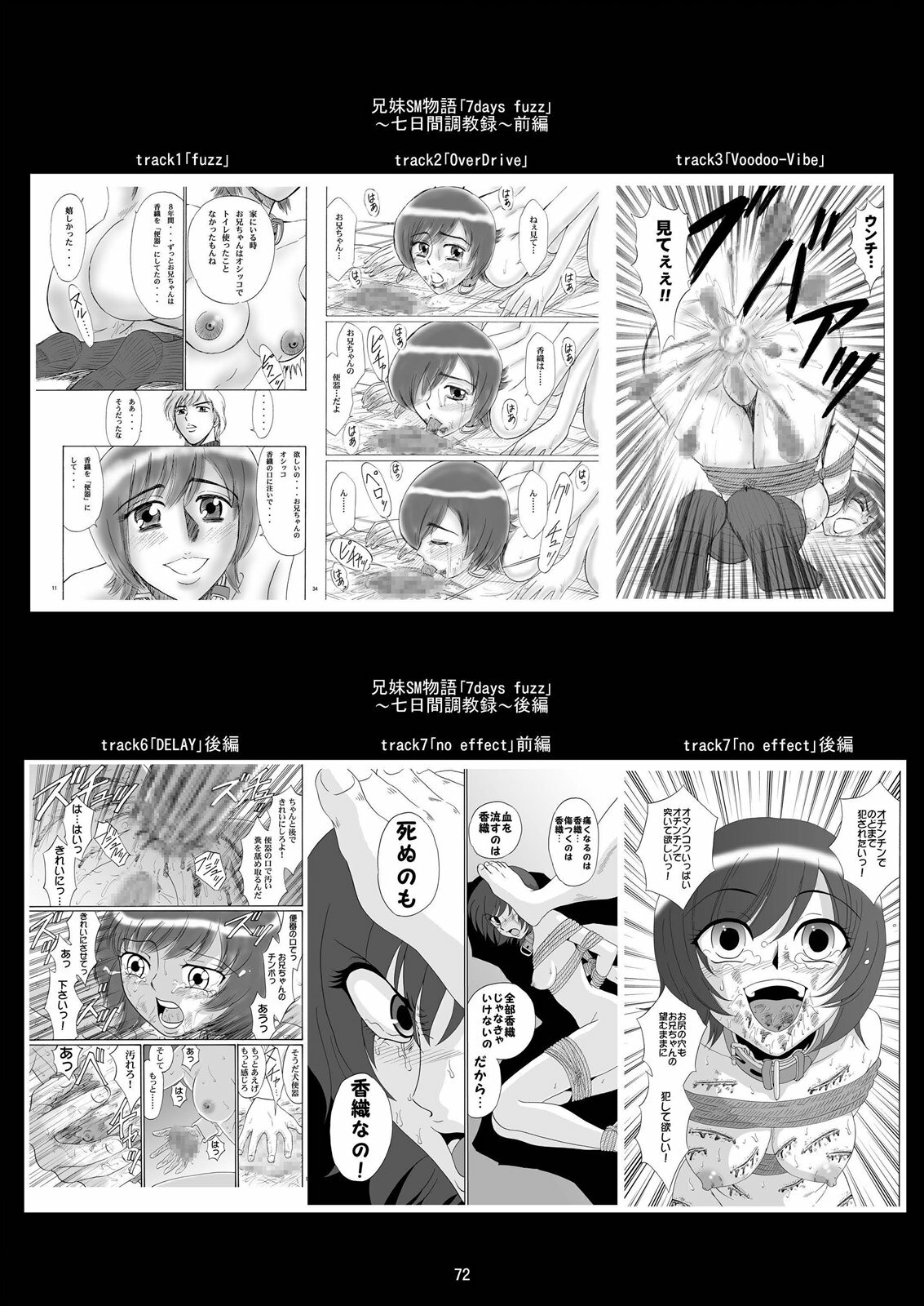 [Mousou Kai no Juunin wa Ikiteiru. (Kan Danchi)] Kyoudai SM Monogatari 7days fuzz ~Nanokakan Choukyouroku~ Chuuhen [Digital] page 71 full