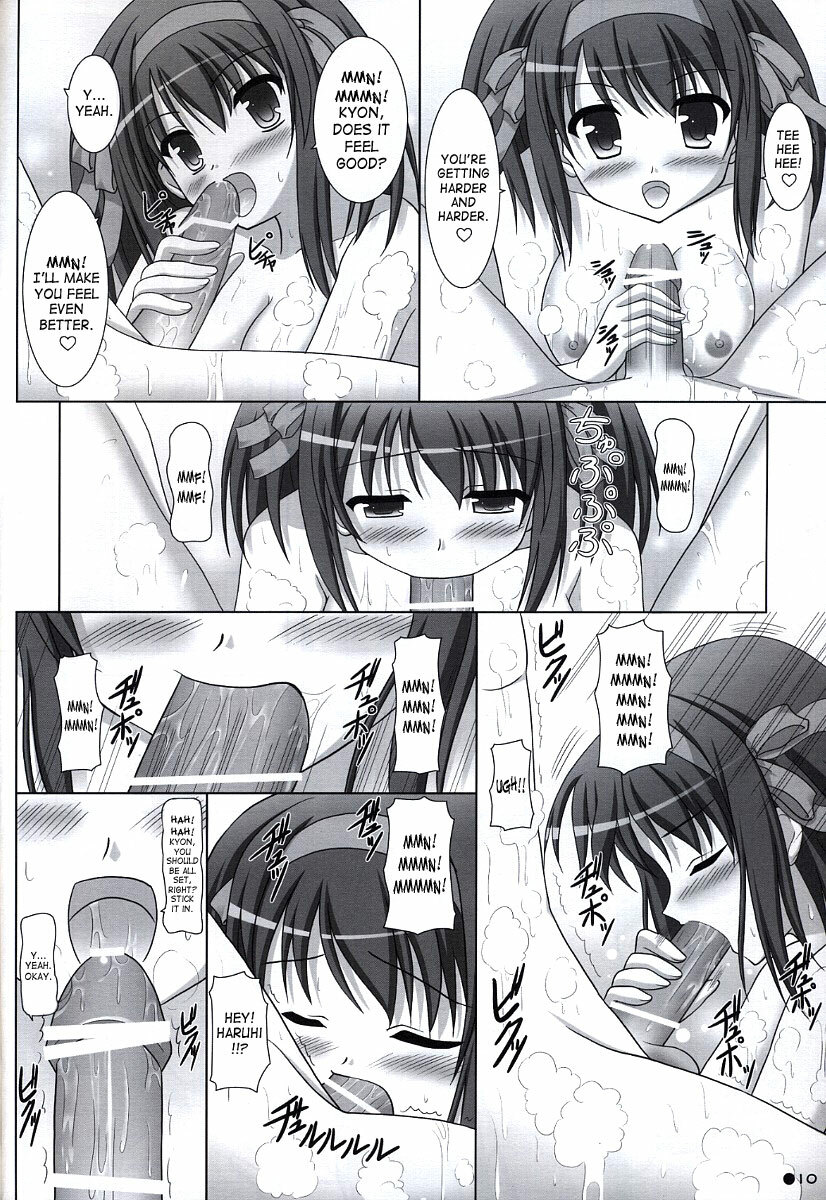 [Turning Point (Uehiro)] Harukyon no Ecchi Hon 5 (The Melancholy of Haruhi Suzumiya) [English] [SaHa] page 9 full