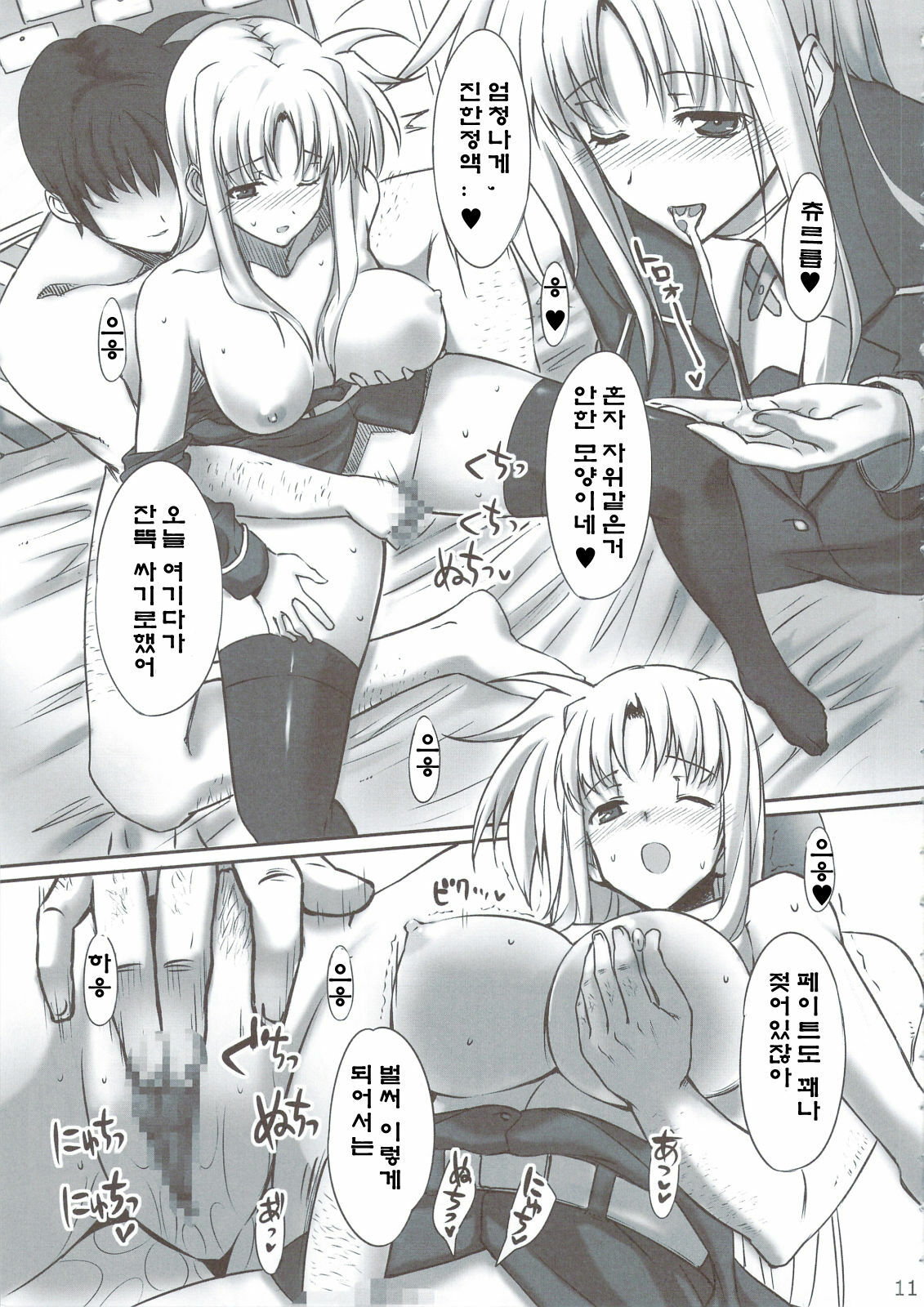 (C74) [Basutei Shower (Katsurai Yoshiaki)] IMAGINE SHOP ~Fate-chan no Izonshou~ (Mahou Shoujo Lyrical Nanoha) [Korean] page 10 full