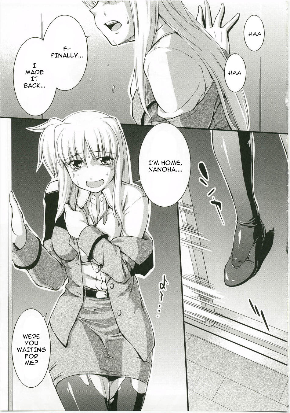 (C74) [PATRICIDE (John Sitch-Oh)] Anata ni Konya wa Wain o Furikake (Mahou Shoujo Lyrical Nanoha) [English] [Hentai-Translate] page 4 full