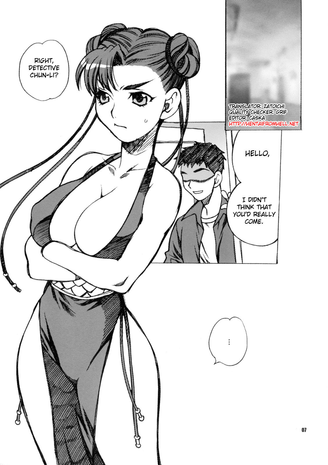 (C75) [Shallot Coco (Yukiyanagi)] Yukiyanagi no Hon 18 Chun-Li Keiji no Oppai Sousa | Detective Chun-Li's Boobie Investigation (Street Fighter) [English] [Hentai from Hell] page 7 full