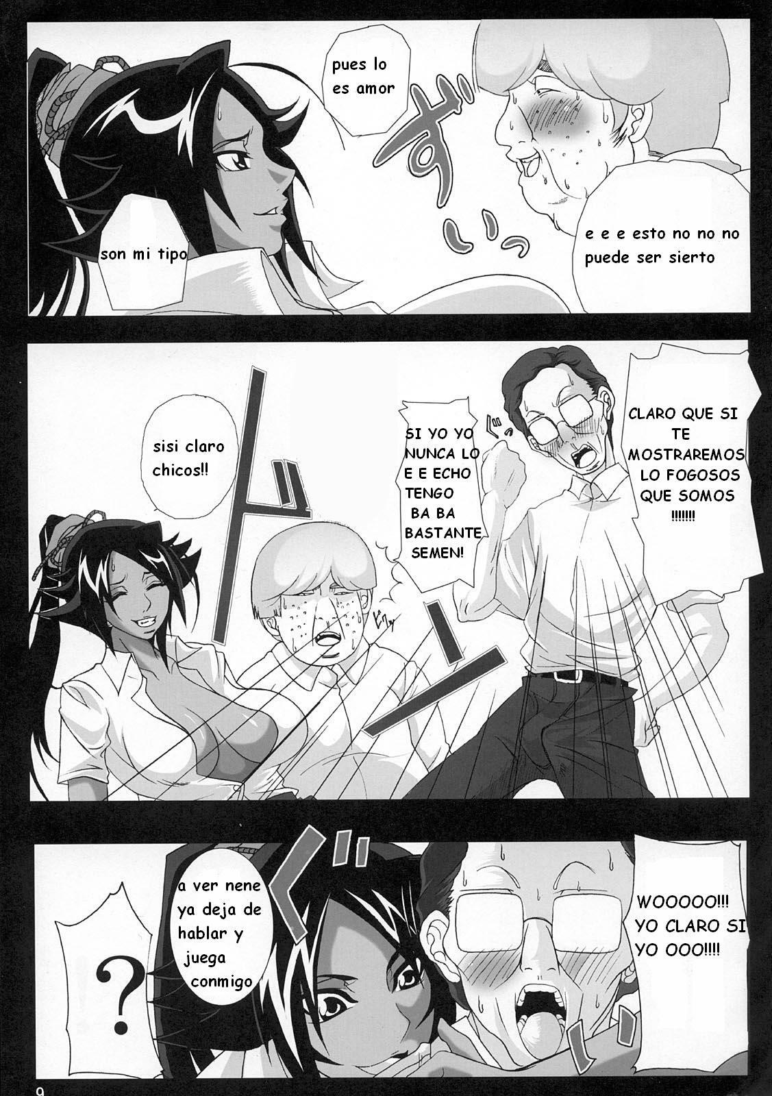 (C75) [Kairanban (Bibi)] Benten Kairaku 9 (Bleach) [Spanish] [Incomplete] page 4 full