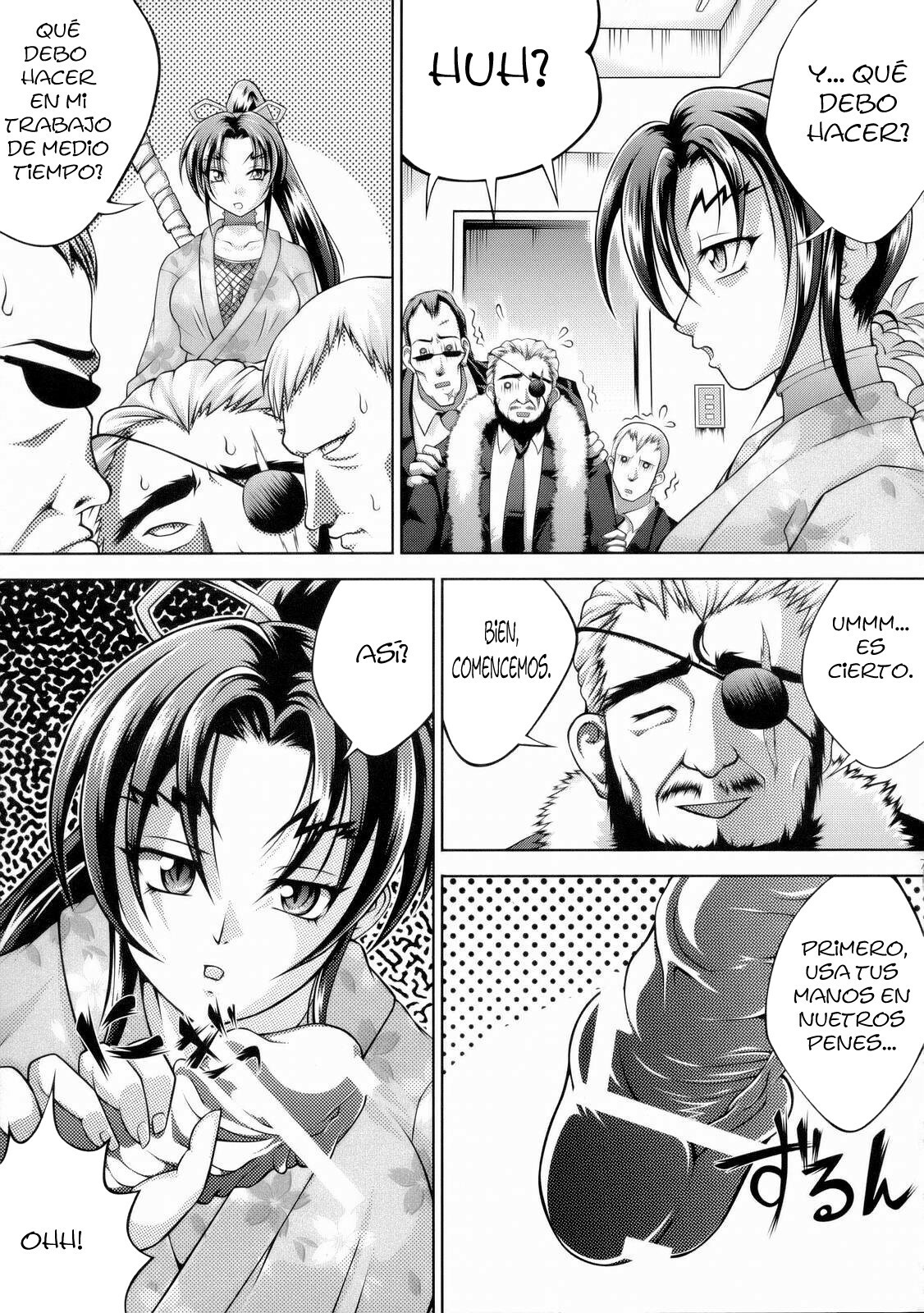 (SC33) [Light Pink (Kayama Harumizu)] Shigure no Arbeit (History's Strongest Disciple Kenichi) [Spanish] [Bloodhunter] page 8 full