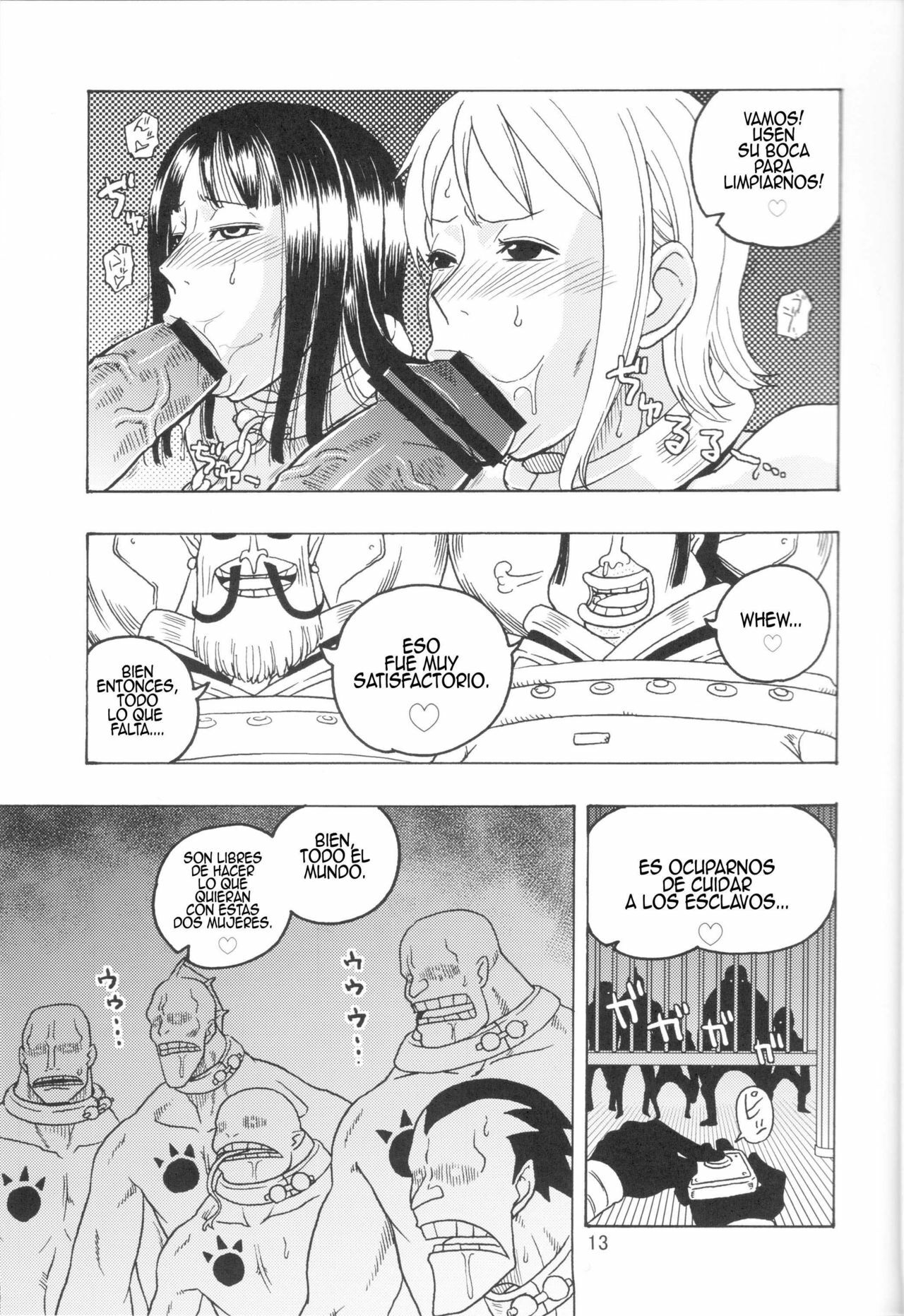 (C75) [ACID-HEAD (Murata.)] Nami no Koukai Nisshi EX NamiRobi 3 (One Piece) [Spanish] [Blood Hunter] page 14 full