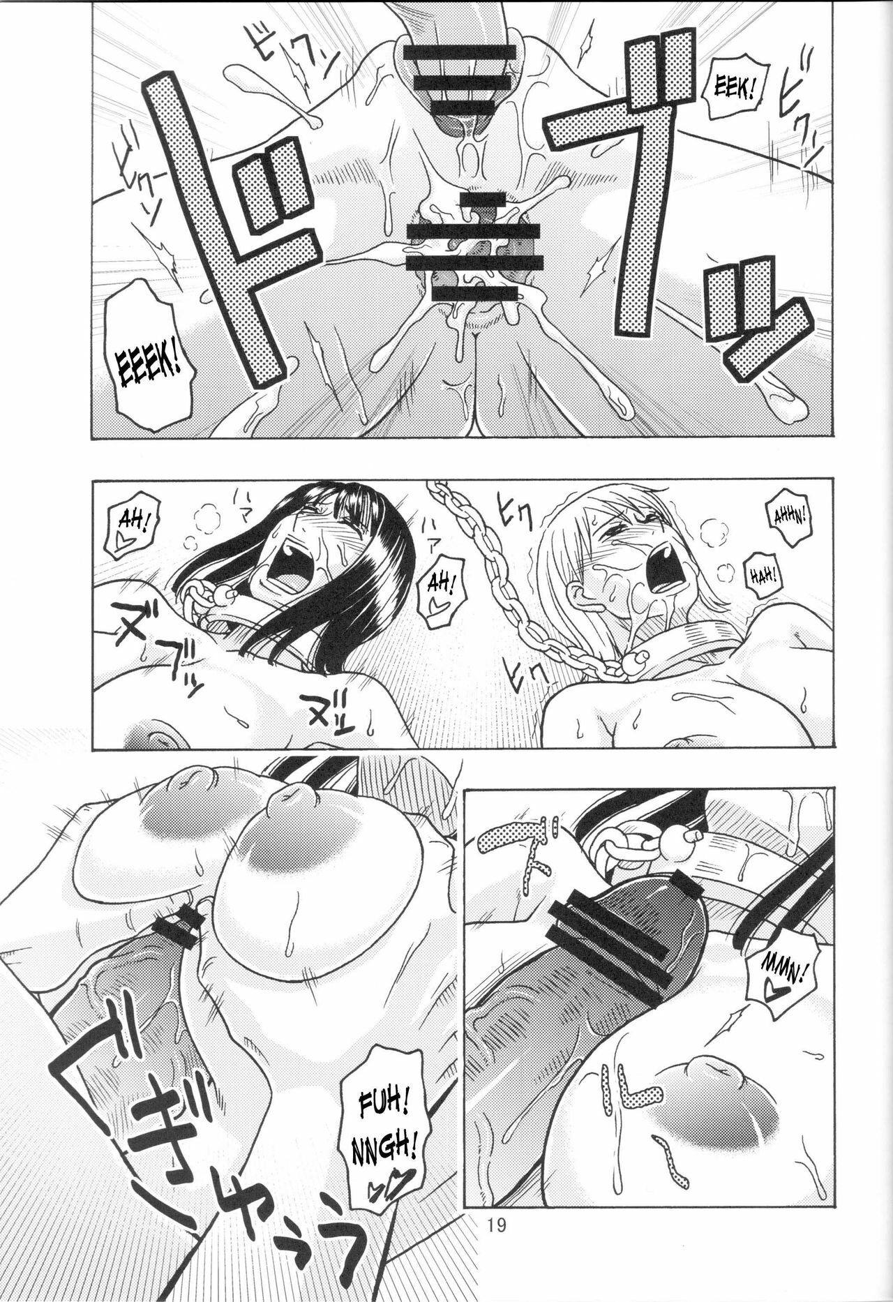 (C75) [ACID-HEAD (Murata.)] Nami no Koukai Nisshi EX NamiRobi 3 (One Piece) [Spanish] [Blood Hunter] page 20 full