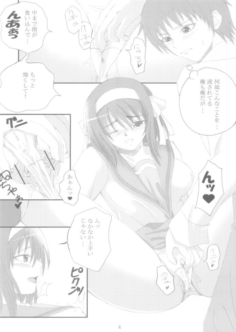 (SC32) [Yorimichi (Arsenal)] Haruhi no Kimagure Project (The Melancholy of Haruhi Suzumiya) page 3 full