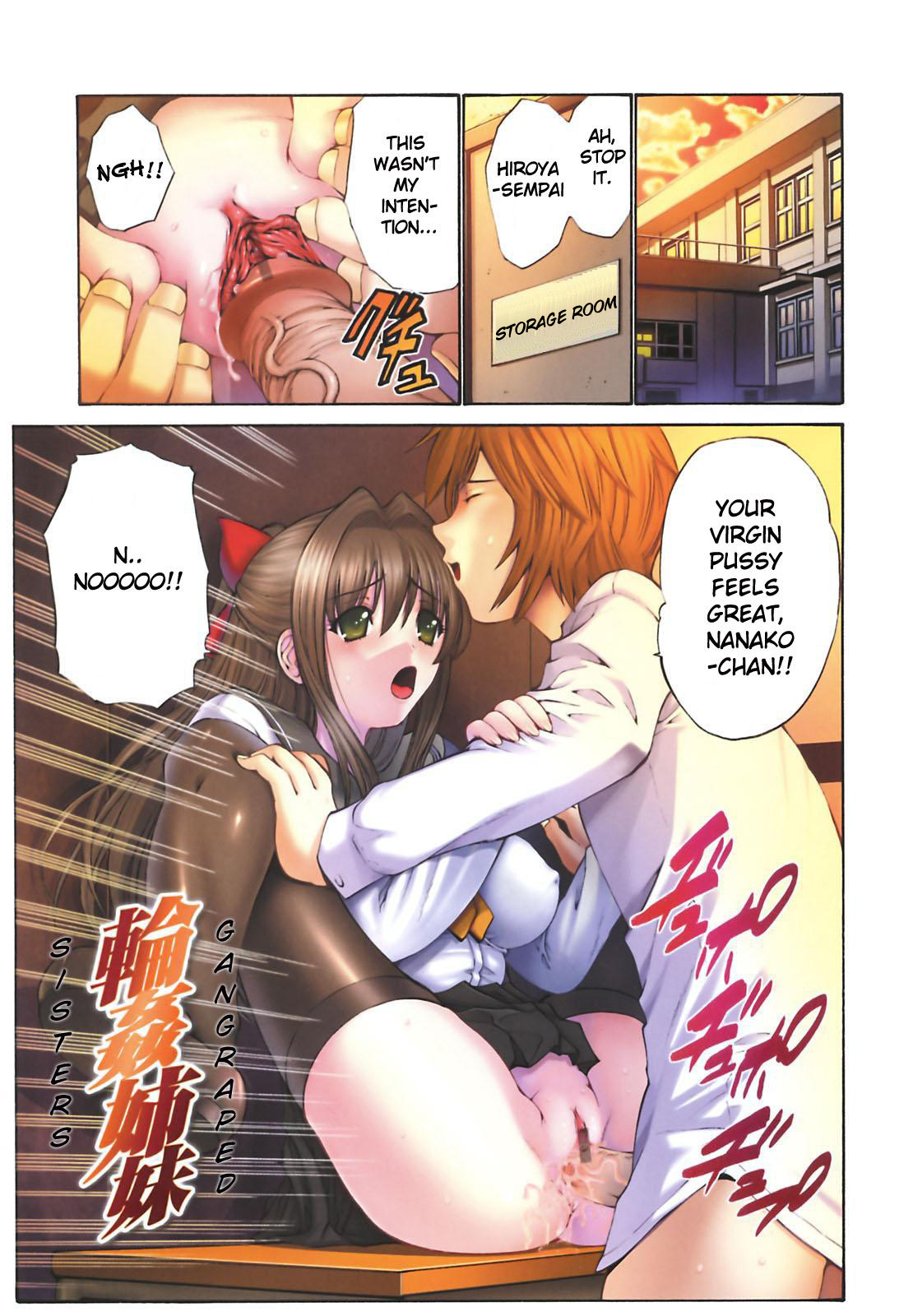 [Nishikawa Kou] Rinkan Shimai - Gang Rape Sister Ch. 1-3 [English] [Brolen] page 4 full