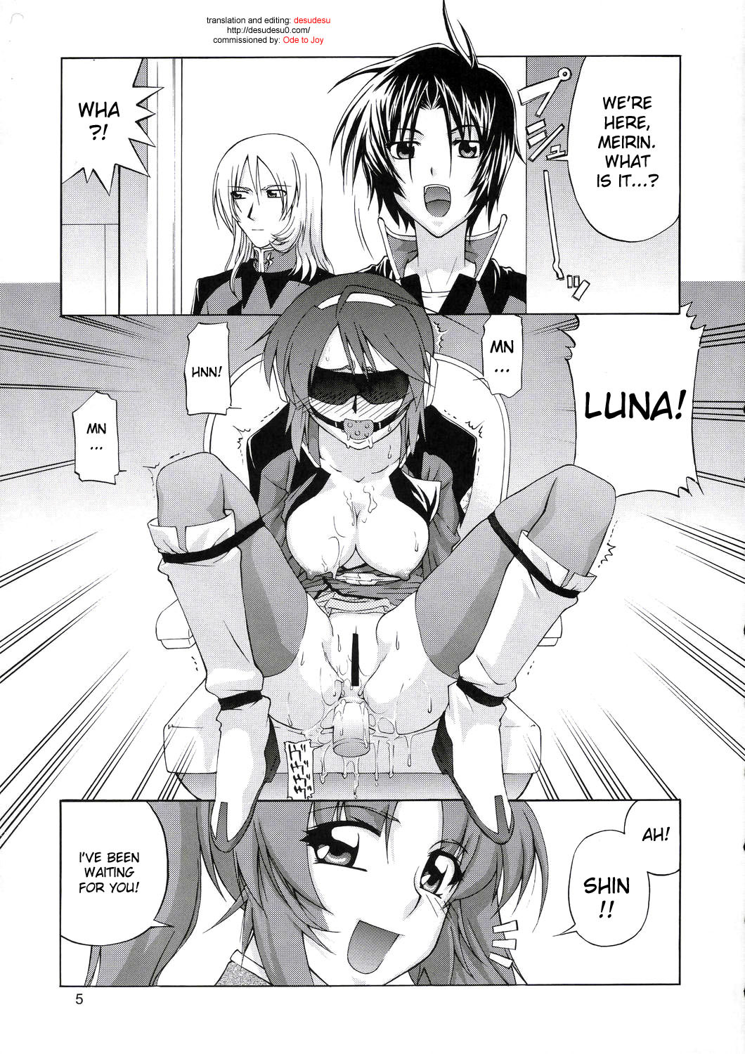 (C67) [GOLD RUSH (Suzuki Address)] Lunamaria to Meyrin-san Desutte ne! (Gundam SEED Destiny) [English] [desudesu] page 4 full