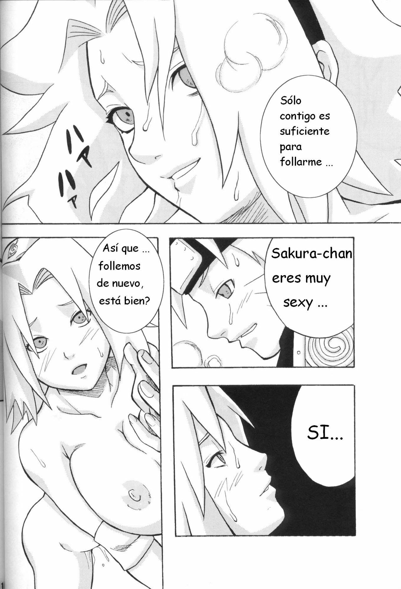 (C70) [Karakishi Youhei-dan Shinga (Kanenomori Sentarou, Sahara Wataru)] Toushatei (Naruto) [Spanish] [Iori1600] page 17 full