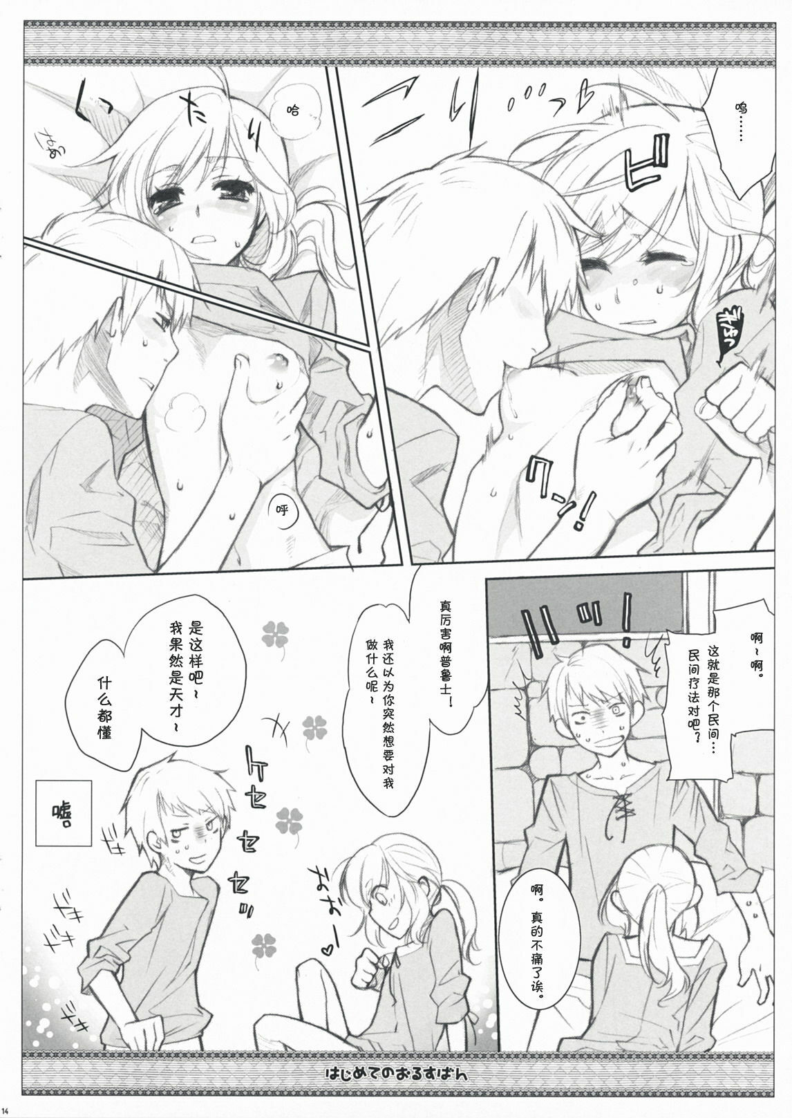 (C76) [VM500 (Kome)] Hajimete no Orosuban (Axis Powers Hetalia) [Chinese] [动情局汉化] page 15 full