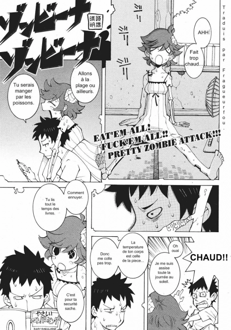 [Dowman Sayman] Zombie Na Zombie Na | Eat'em All! Fuck'em All!! Pretty Zombie Attack!!! (COMIC Kairakuten 2007-09) [French] [Fragueurfou]