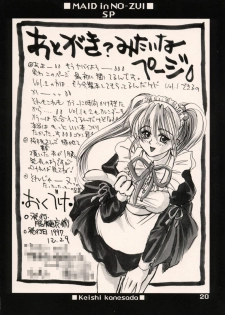 [NO-ZUI (Kanesada Keishi)] Maid in Nouzui SP - page 19