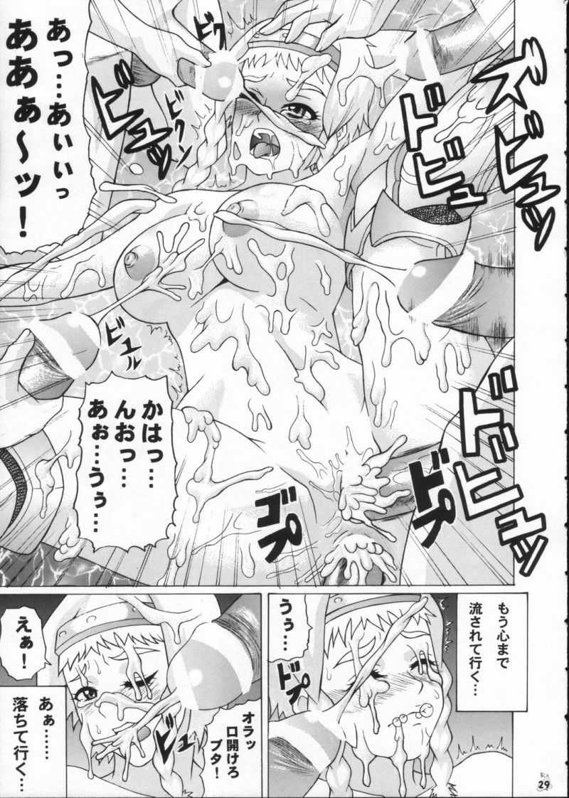 (ComiComi11) [Tsurikichi-Doumei (Hiraizumi Kou)] Moshimo Reina ya Risty to Okarerunagara (Queen's Blade) page 28 full