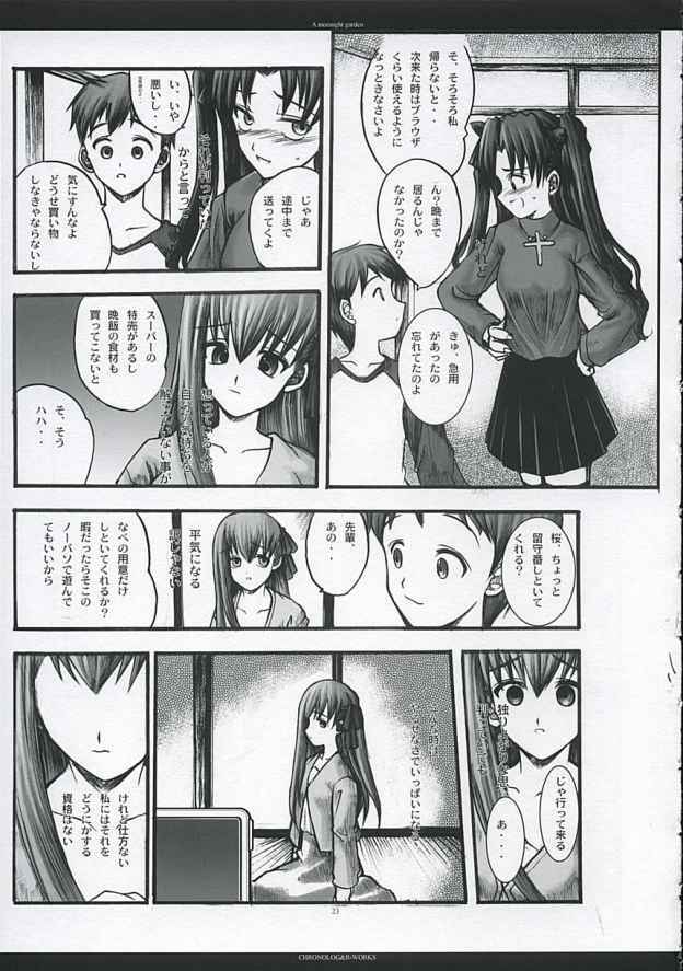 [CHRONOLOG, R-Works] A moonlit garden (Tsukihime,Fate/Stay Night) page 22 full