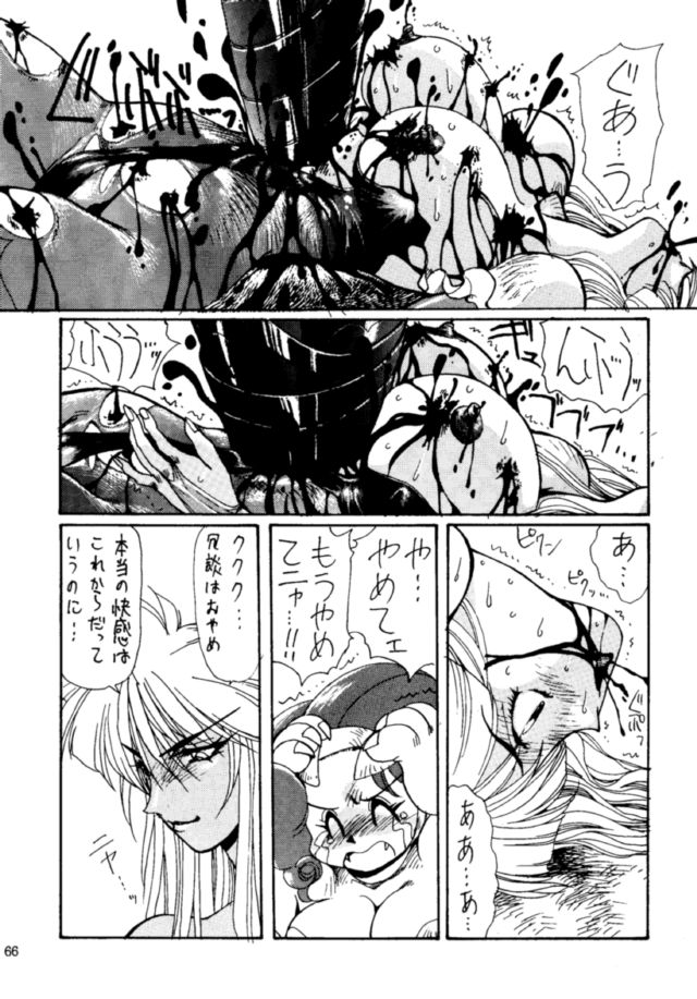 (C48) [Yuriai Kojinshi Kai (Yuri Ai, Hasebe Kazunari)] THE HEAT THREE (Darkstalkers) page 65 full