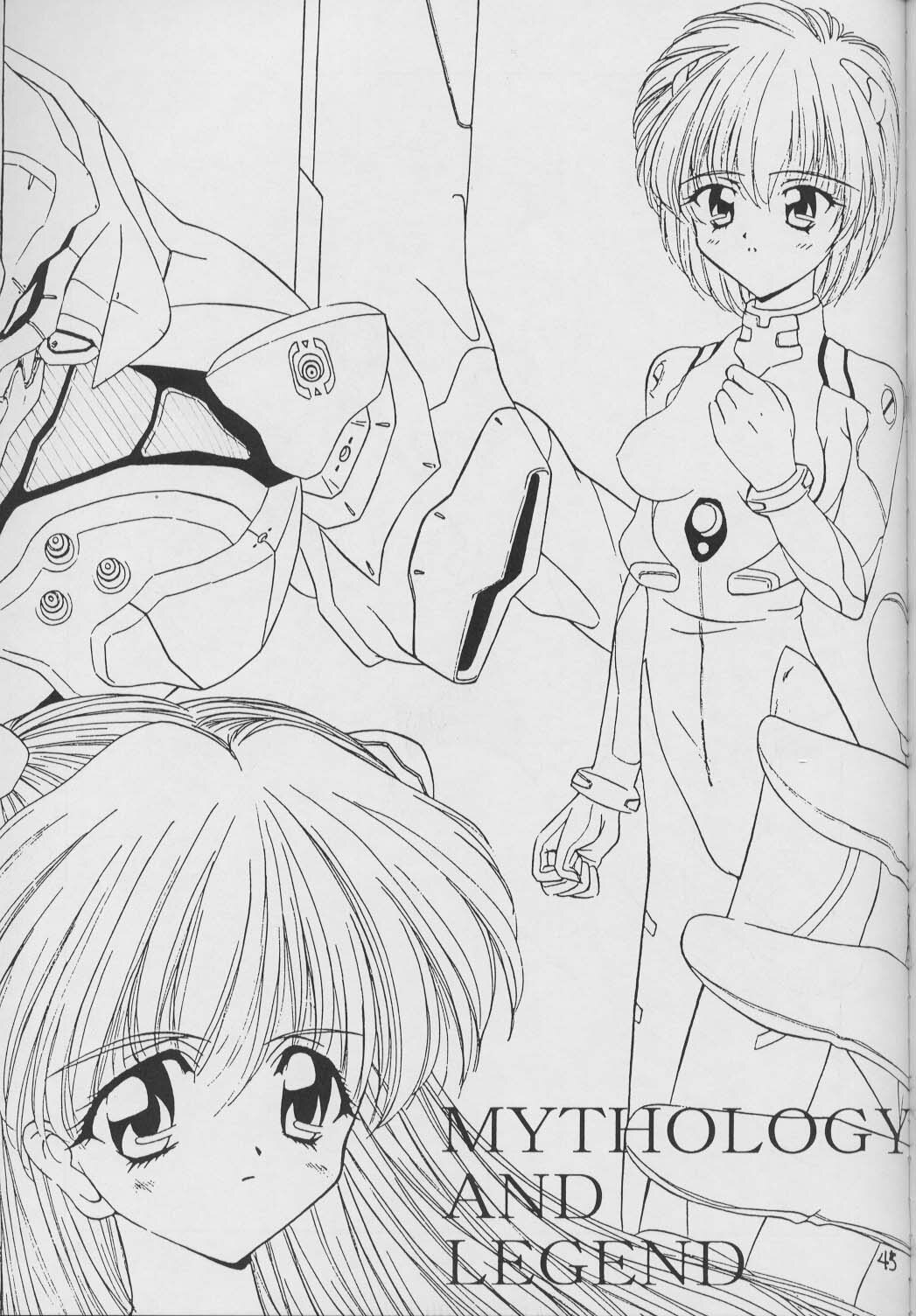 (C50) [Ashuraya (Kushida Ashura)] Shinwa to Densetsu (Tokimeki Memorial, Neon Genesis Evangelion) page 44 full