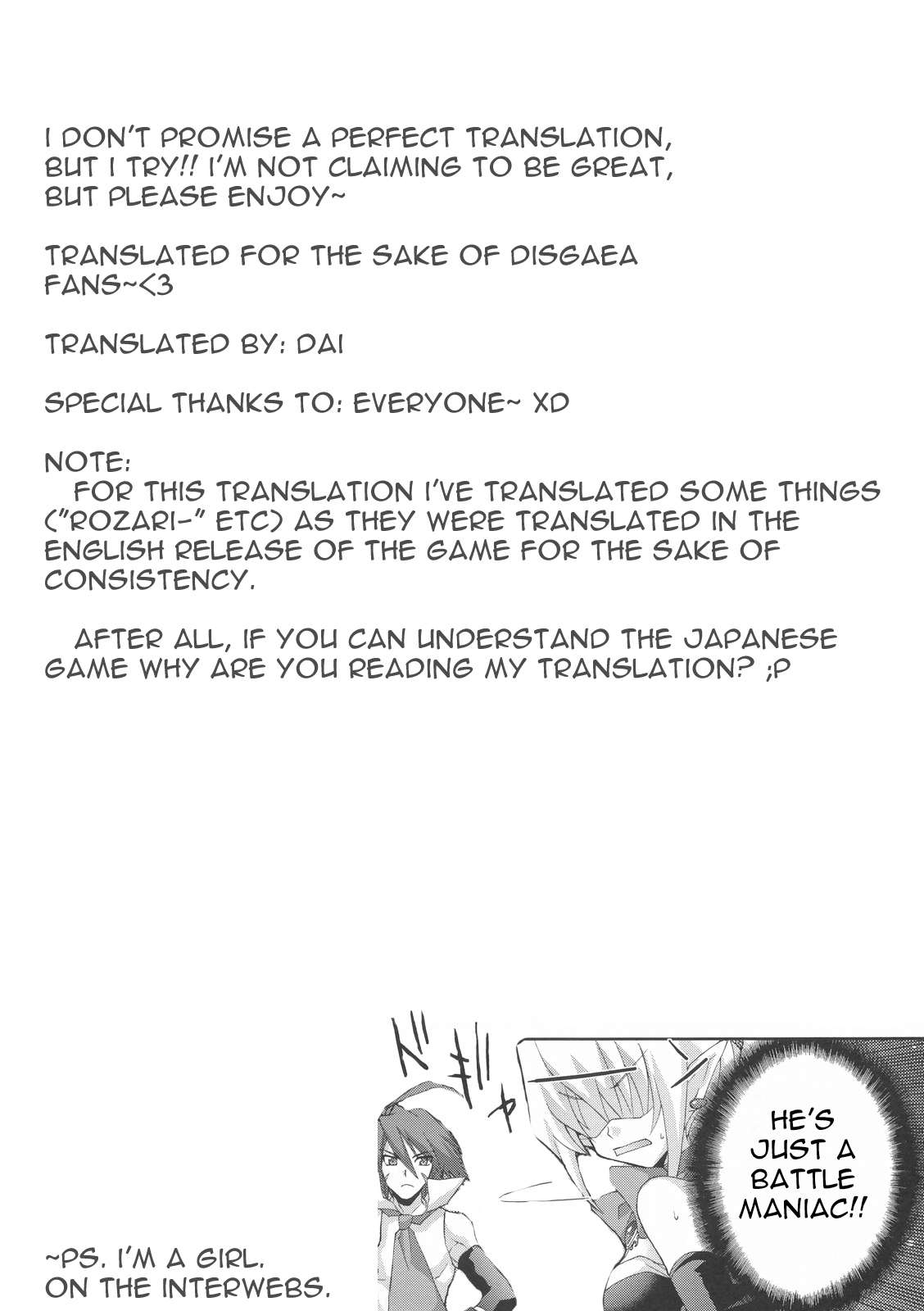 (SC32) [FANTASY WIND (Shinano Yura)] HALF ASLEEP (Disgaea 2: Cursed Memories) [English] [Dai] page 27 full