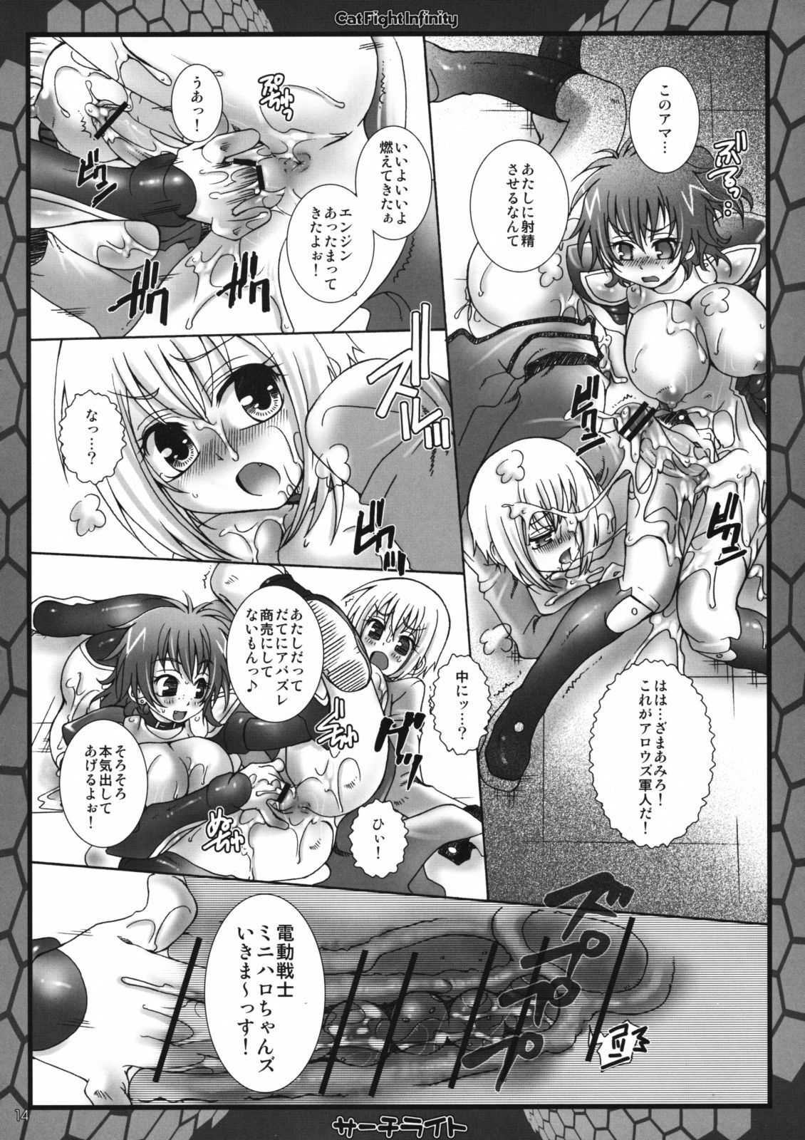 (Futaket 5) [Search-Light (Kurosaki Kotora)] CatFight Infinity (Kidou Senshi Gundam 00) page 13 full