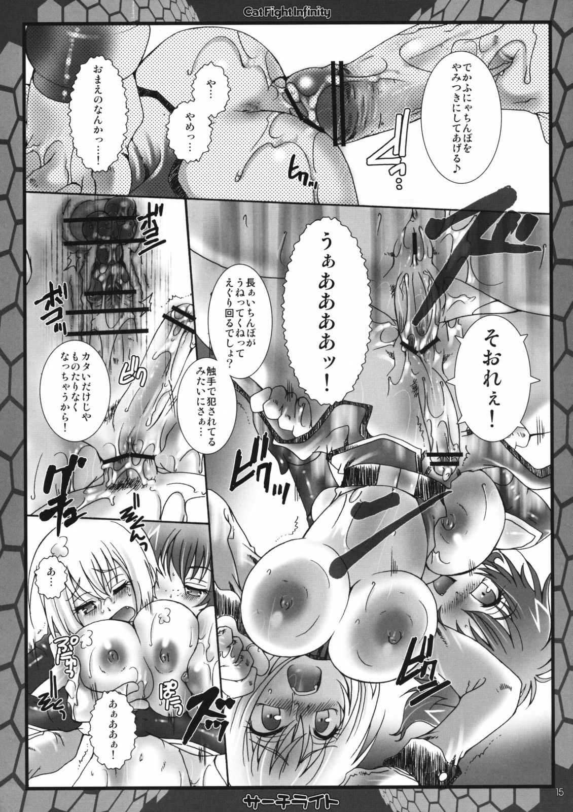 (Futaket 5) [Search-Light (Kurosaki Kotora)] CatFight Infinity (Kidou Senshi Gundam 00) page 14 full