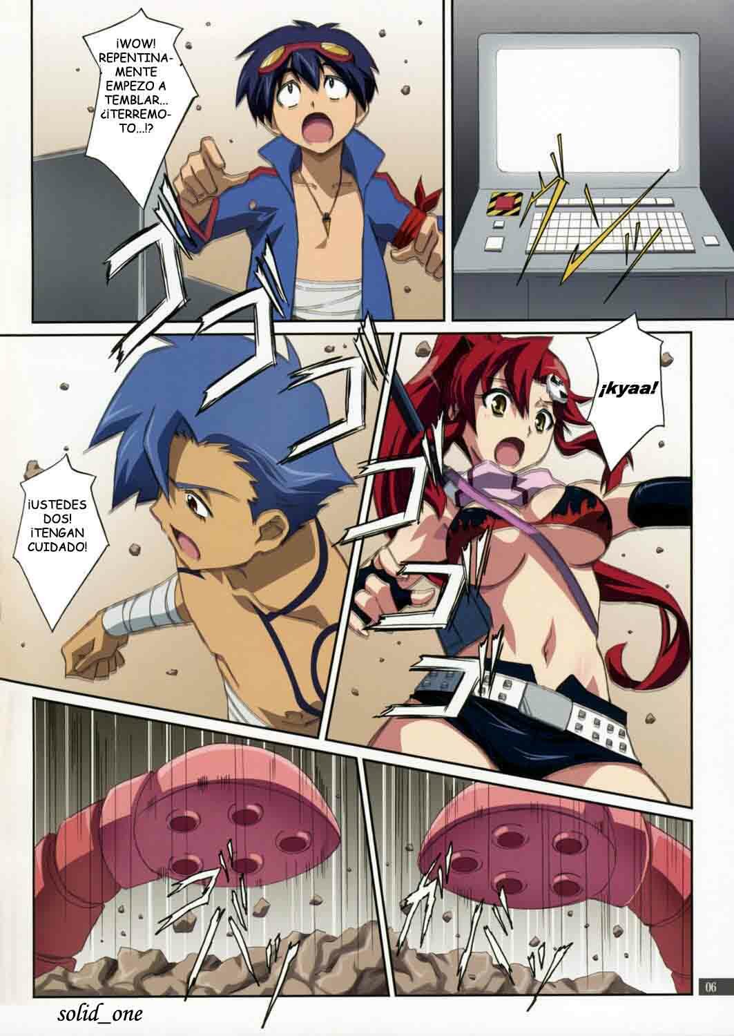 (C72) [Mahirutei (Izumi Mahiru)] Kibun wa YOKOso (Tengen Toppa Gurren Lagann) [Spanish] page 6 full