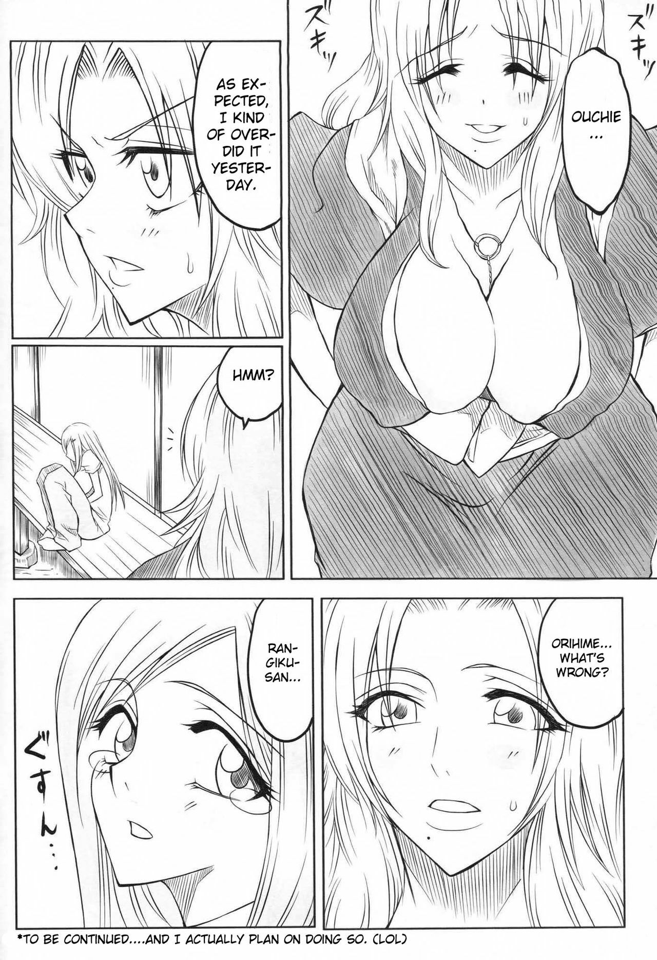 (ComiComi11) [Heta no Yoko Zuki (Dunga)] Ran (BLEACH) [English] {doujin-moe.us} page 23 full