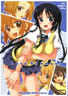 (C76) [SUKAPON-DO (Kagawa Tomonobu, Yano Takumi)] Lazy Summer (K-ON!) - page 1