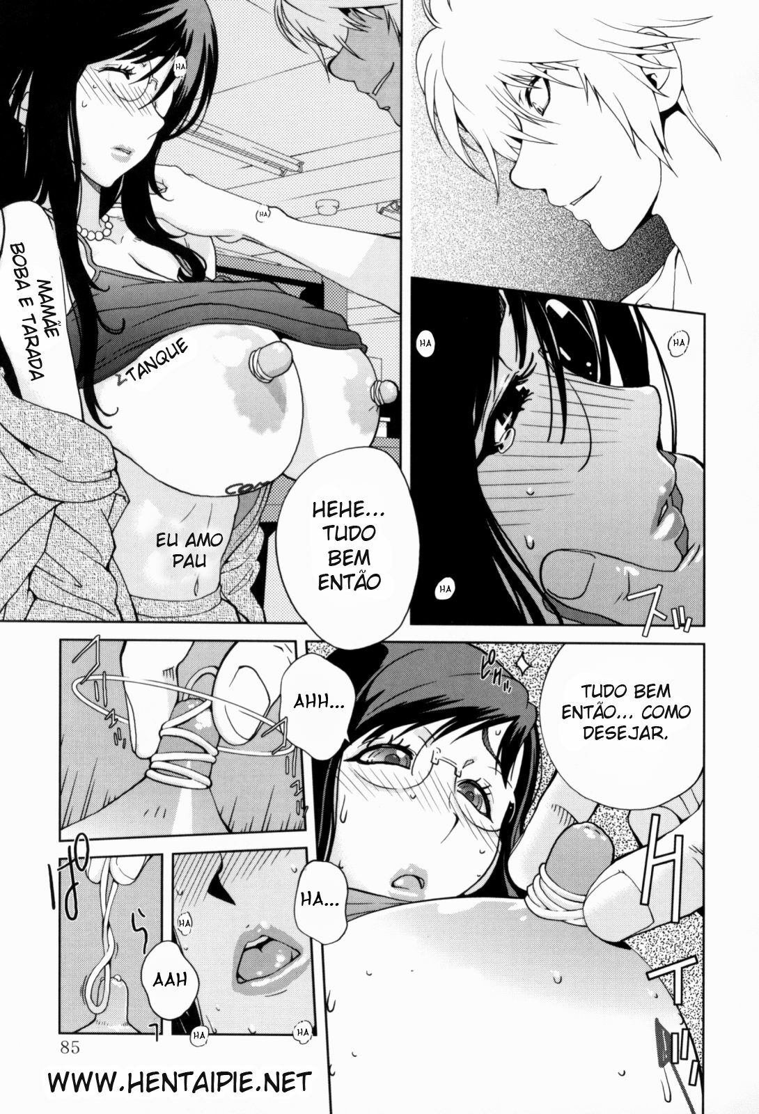 [Kotoyoshi Yumisuke] Kumikyoku Mitsunyuu - Mammosus Vacca Narratio [Portuguese-BR] [Hentaipie.net] page 86 full