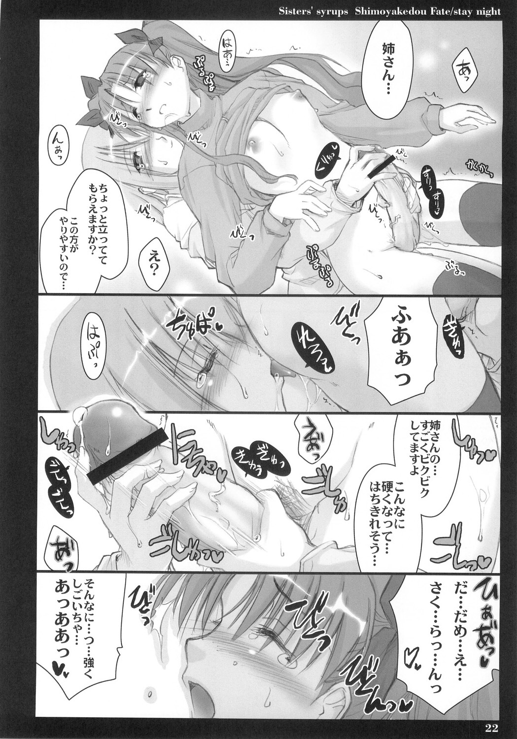 (C68) [Shimoyakedou (Ouma Tokiichi)] Sisters' Syrups (Fate/stay night) page 21 full