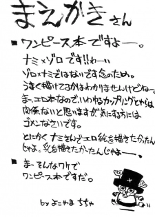 [YoYo] Nami Nami Zoro Zoro (One Piece) - page 4
