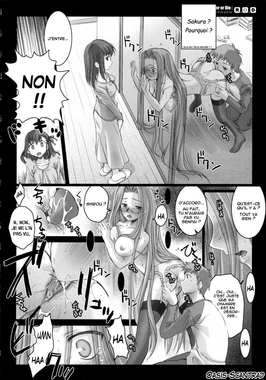 (C70) [Kaiki Nisshoku (Ayano Naoto)] R.O.D -Rider or Die- (Fate/hollow ataraxia) [French] [O-S] page 9 full