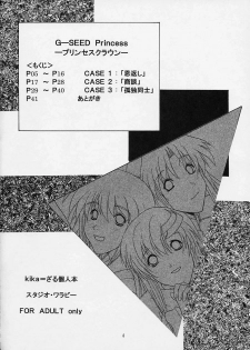 (C64) [Studio Wallaby (Kika = Zaru)] G-SEED Princes (Kidou Senshi Gundam SEED) - page 3