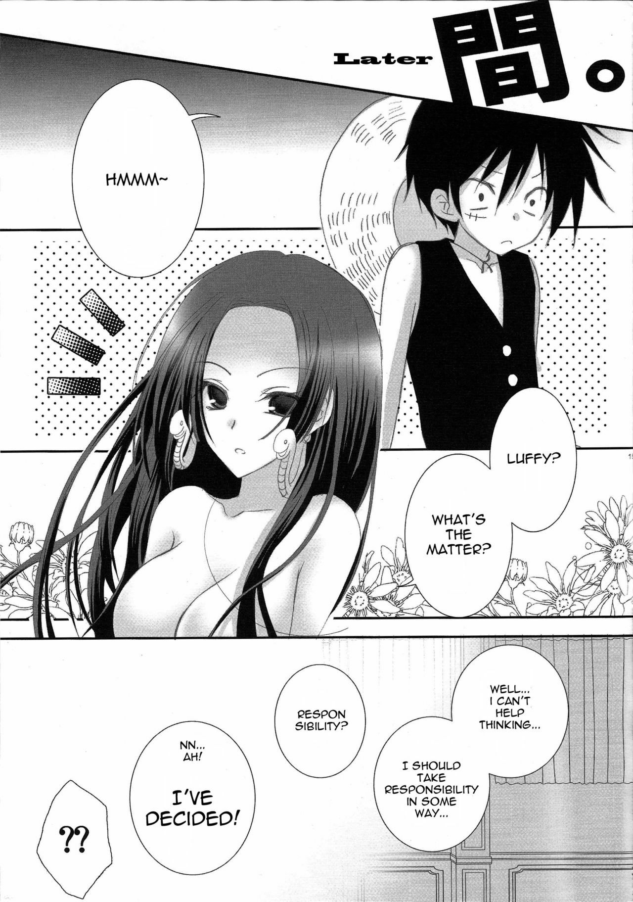 (C76) [NANASHINO (mura.)] IMAGINATION ~Hebihime-sama no Otawamure~ (One Piece) [English] [Yuribou] page 14 full