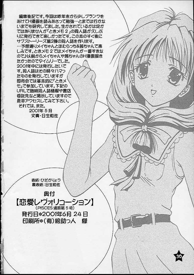 (SC12) [PISCES (Hidaka Ryou, Hinase Kazusa)] Renai Revolution (Tokimeki Memorial 2) page 29 full