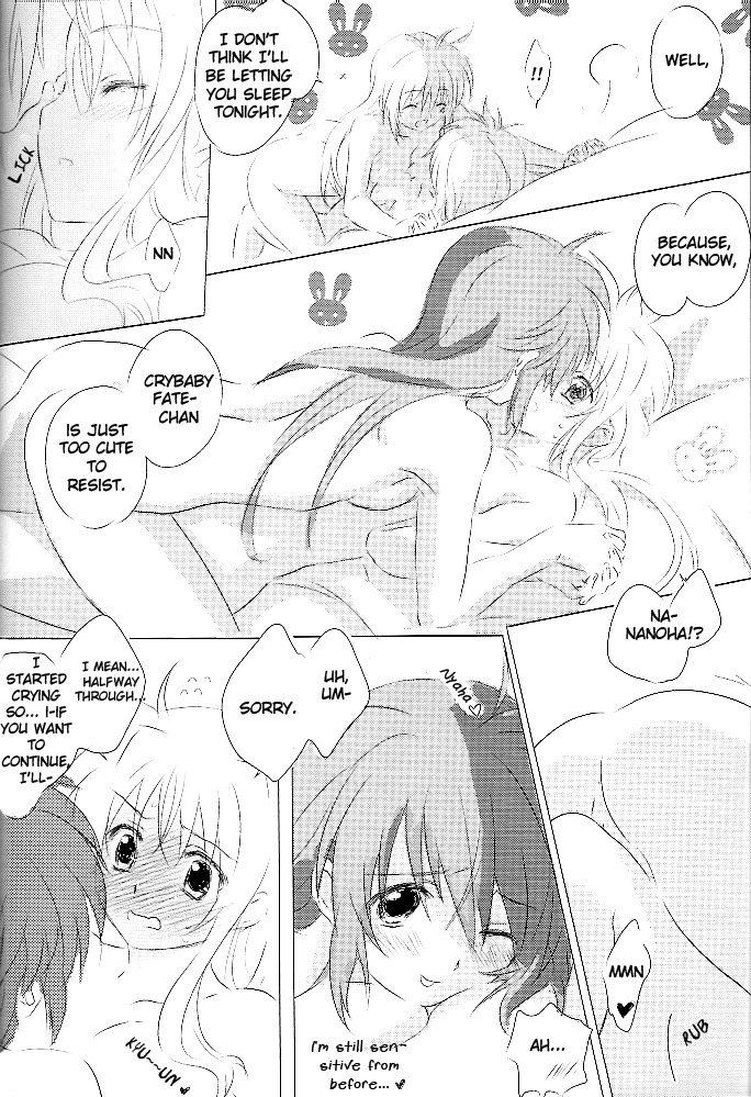 (Lyrical Magical 6) [Kurikoro. (Tokoharu)] Sweetest Love (Mahou Shoujo Lyrical Nanoha) [English] [NanoFate] page 23 full