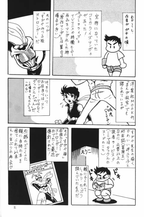 (C64) [Kantou Usagi Gumi (Kamitou Masaki)] Denpa Ningen Tackle-chan Special 2-han (Kamen Rider Stronger) page 3 full