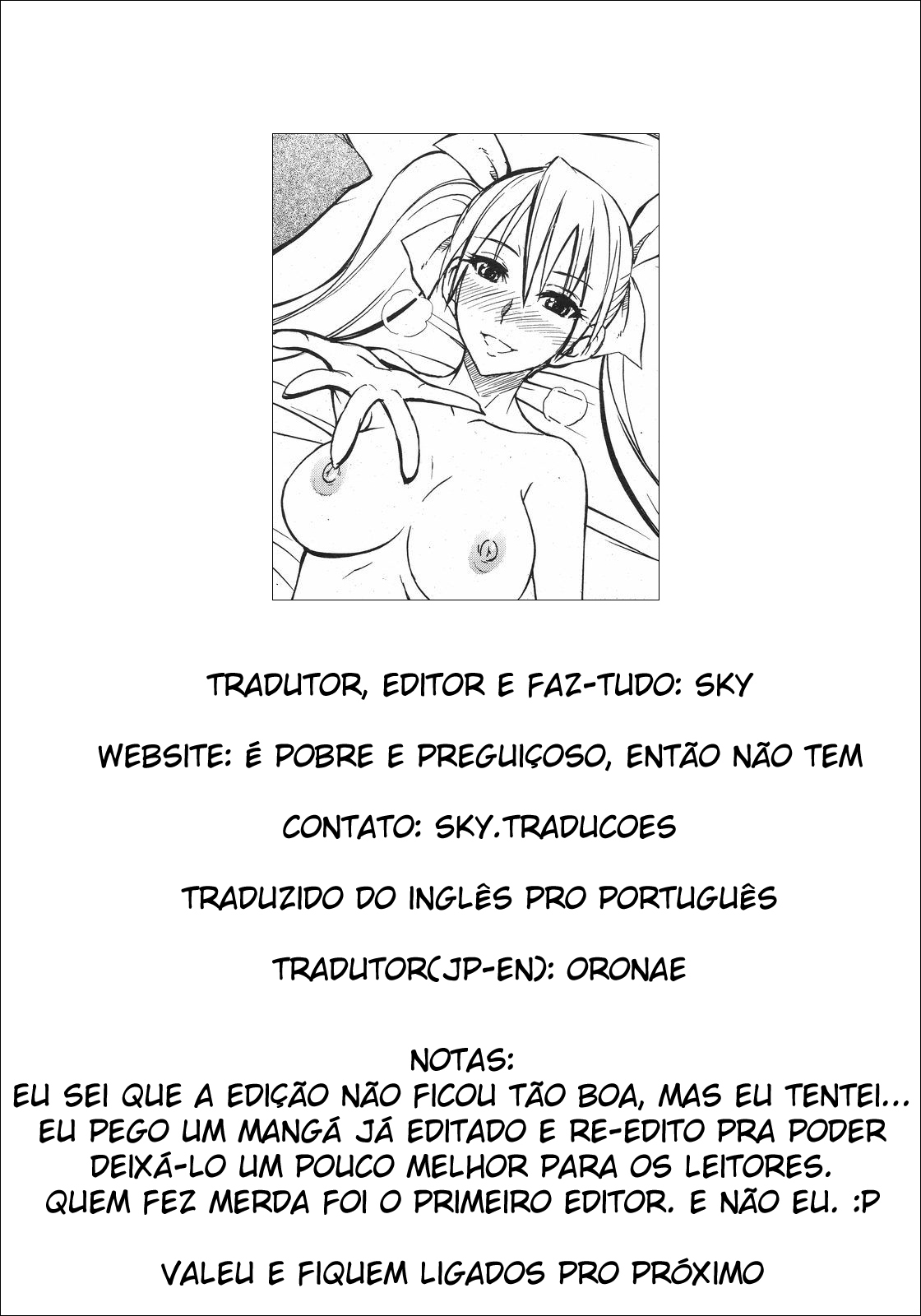 [Isao] Itazura Kami no Musume | Tricky Twintails Girl (COMIC 0EX Vol. 13 2009-01) [Portuguese-BR] [Sky traduções] page 19 full