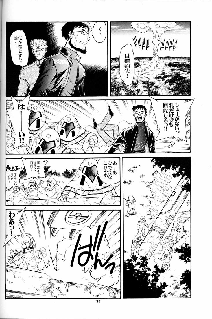 (C51) [Okinawa Taieki Gunjinkai (Yasunaga Kouichirou)] Evangelion VS Kyonyuu Hunter - Evangelion Vs. D-cup Hunter (Neon Genesis Evangelion) page 33 full