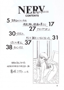 [STUDIO CROSS POINT (Chichuukai George)] NERV MAGAZINE NO. 1 (Neon Genesis Evangelion) - page 3