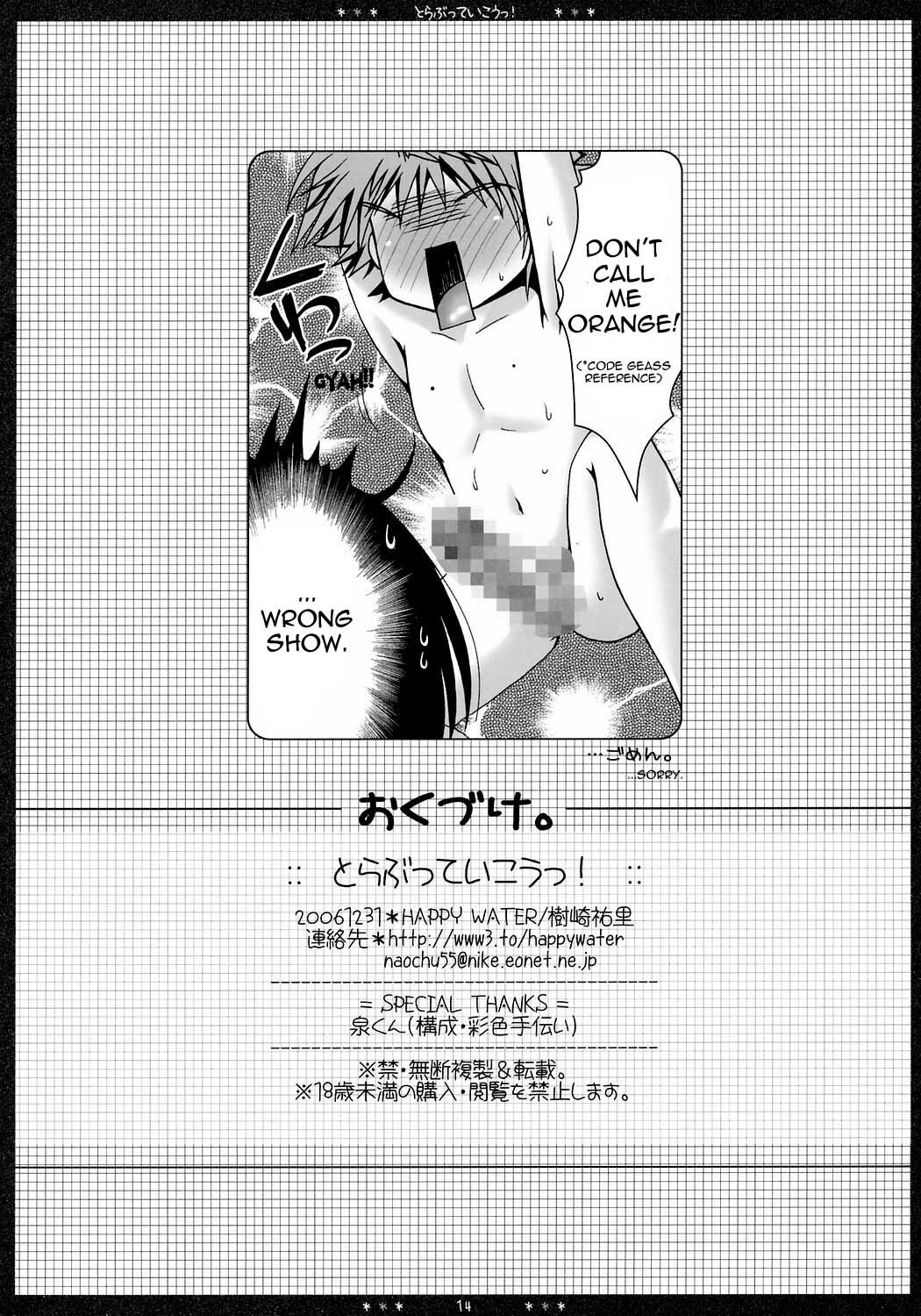 (C71) [HAPPY WATER (Kizaki Yuuri)] To LOVEtte Ikou! | Let's Go! To Love (To LOVE-Ru) [English] {doujin-moe.us} page 13 full
