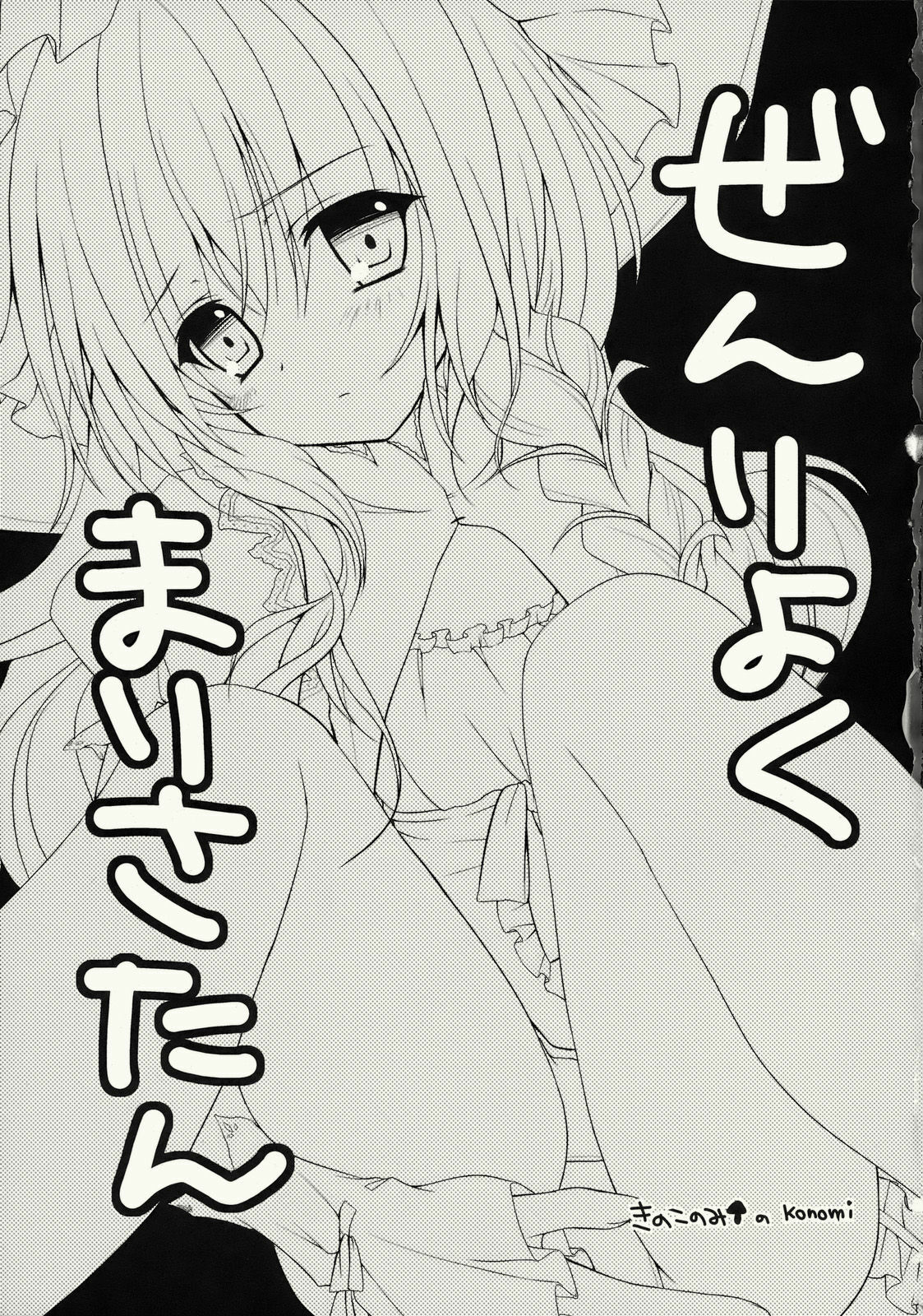 (C76) [Kinokonomi (konomi)] Zenryoku Marisa-tan (Touhou Project) page 3 full