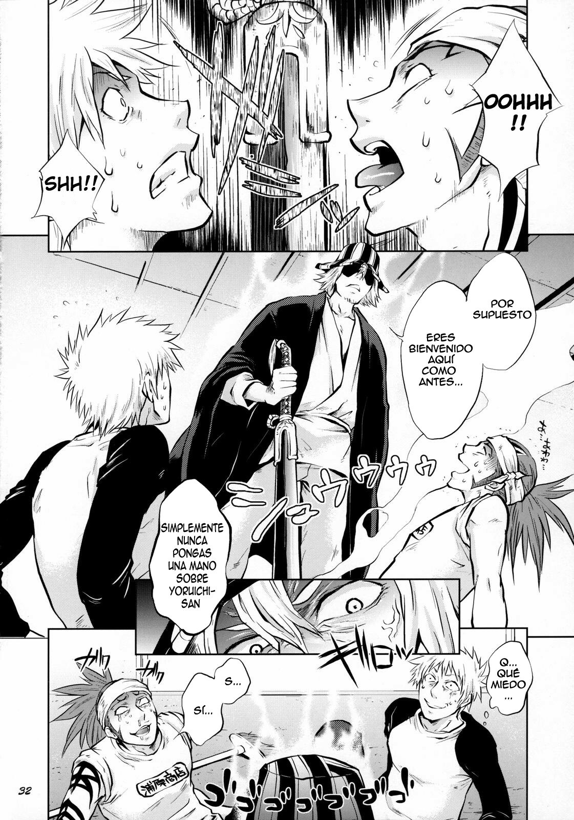 (C70) [Todd Special (Todd Oyamada)] Yukemuri NyanNyan Jiken (Bleach) [Spanish] page 32 full