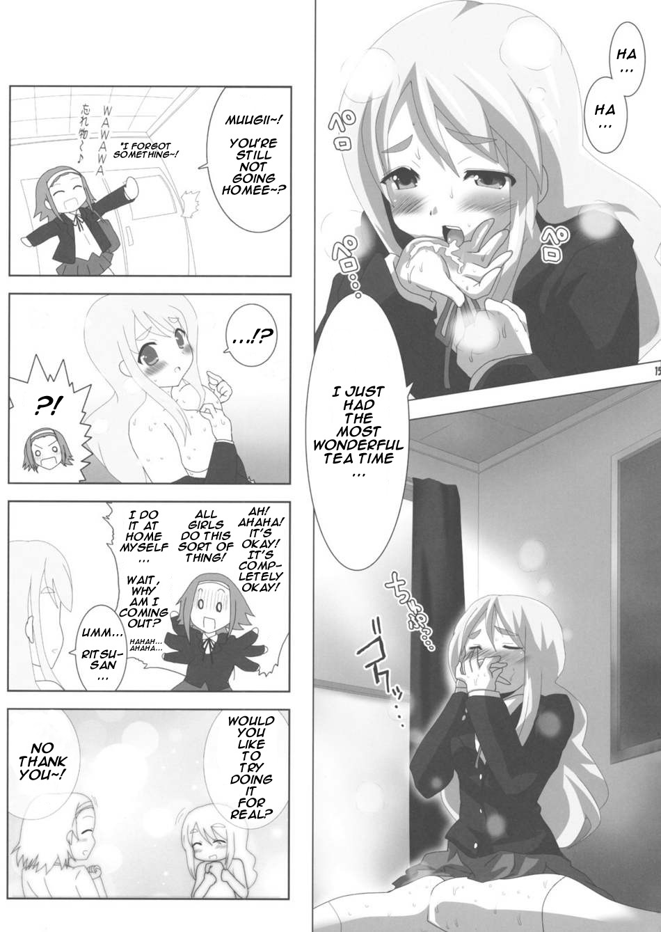 (Houkago Tea Time) [Lezmoe! (Oyu no Kaori)] K-ON Bon!? (K-ON!) [English] [Burning Bang] page 17 full